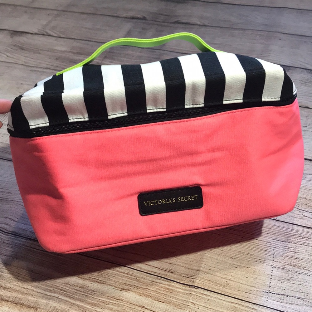 Victoria's Secret Pink Canvas Lingerie Travel Case